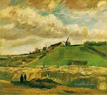 モンマルトルの丘と採石場 フィンセント・ファン・ゴッホ Oil Paintings